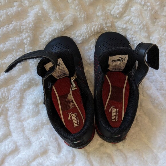 Puma x Ferrari Toddler Black/Red Mesh Sneakers – Size US 8C - Picture 8 of 8